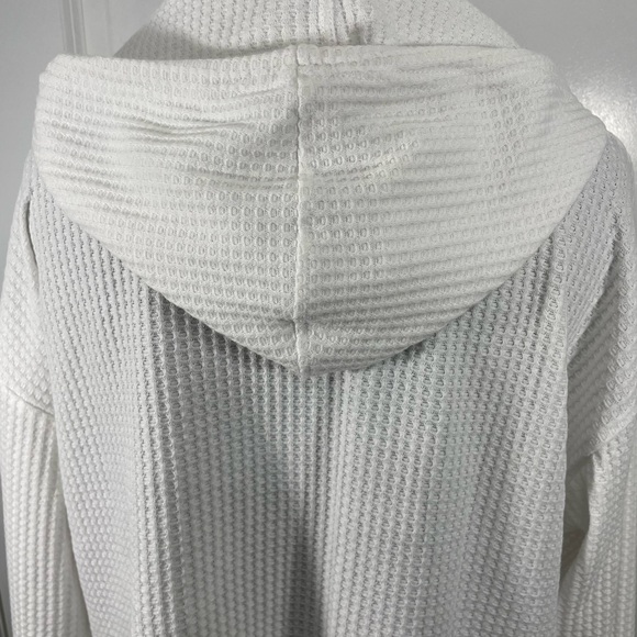 Cathy Daniels Ivory Knit Hoodie with hood Size Large CB-20 - Picture 7 of 10